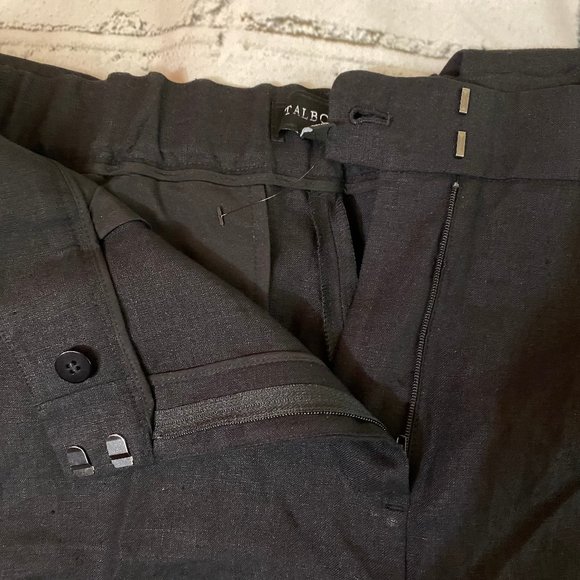 NEW Talbots Linen Straight Leg Crop Pants 14 - Picture 9 of 12